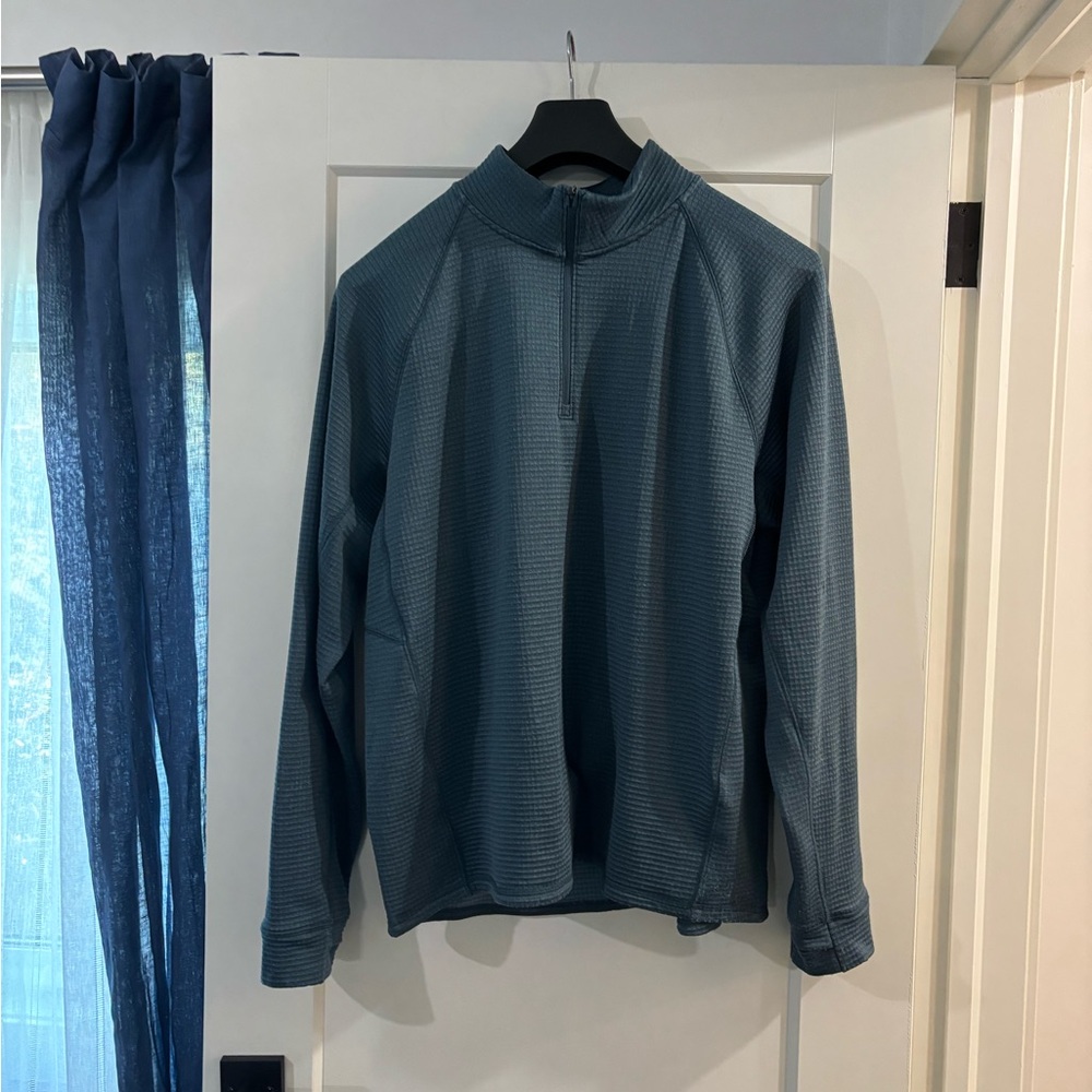 Men's Blue Quarter-Zip Jacket